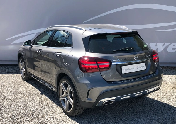 Mercedes-Benz GLA cena 109999 przebieg: 72925, rok produkcji 2018 z Barczewo małe 379